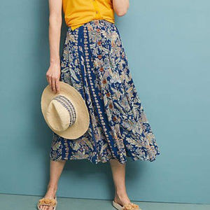 WANTED Anthropologie Nekoma midi skirt
